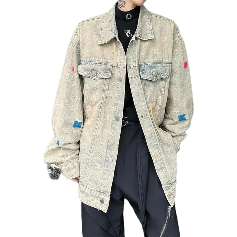 FA2LO Denim Jacket Unisex Yellow Mud-1