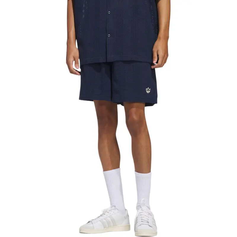 Adidas Originals KNIT SHORTS Sports Shorts Unisex Dark Indigo/Wonder White-1