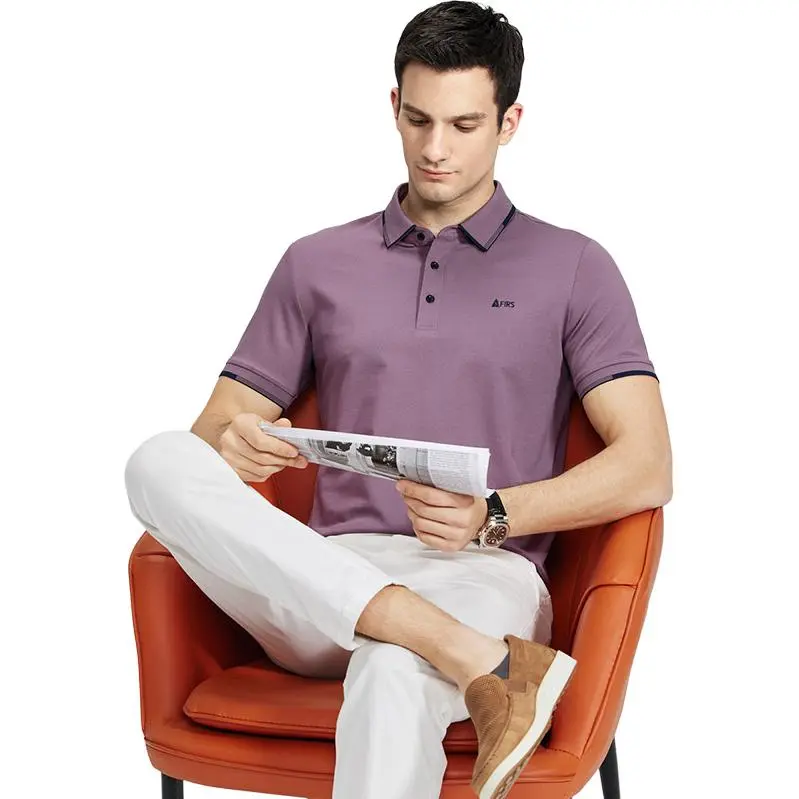 FIRS Polo Shirts Men Lilac-3