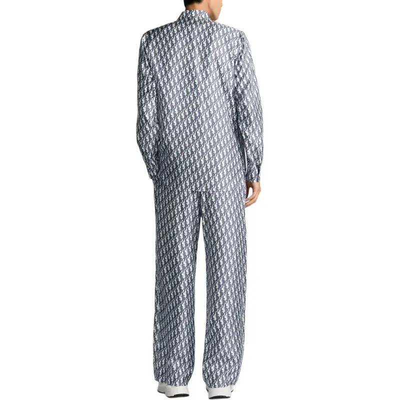 DIOR SS25 Pajama Pants Men's Blue-3