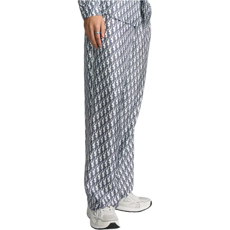 DIOR SS25 Pajama Pants Men's Blue-4