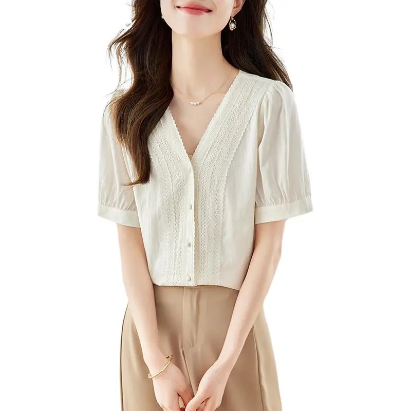 La Chapelle Shirt Women's Beige-2