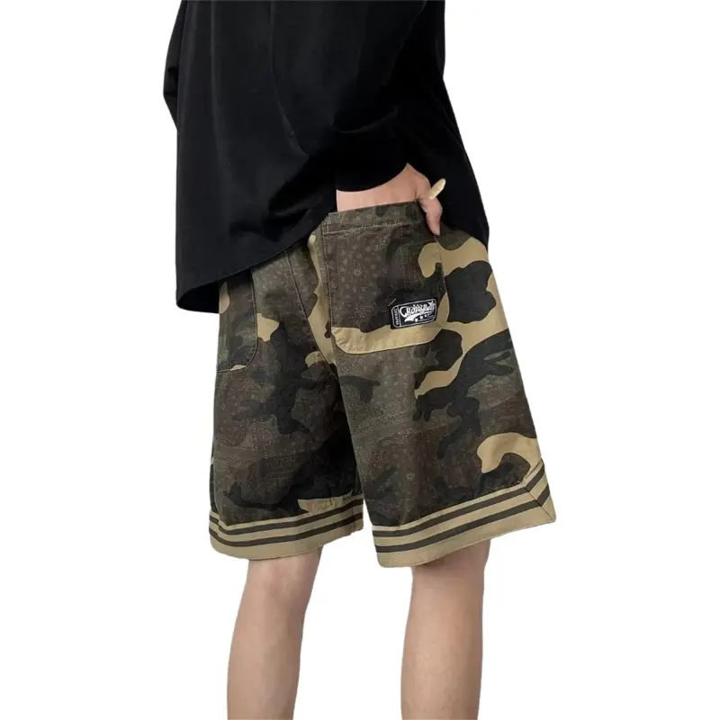 JIMI&JONS Casual Shorts Unisex Green-2