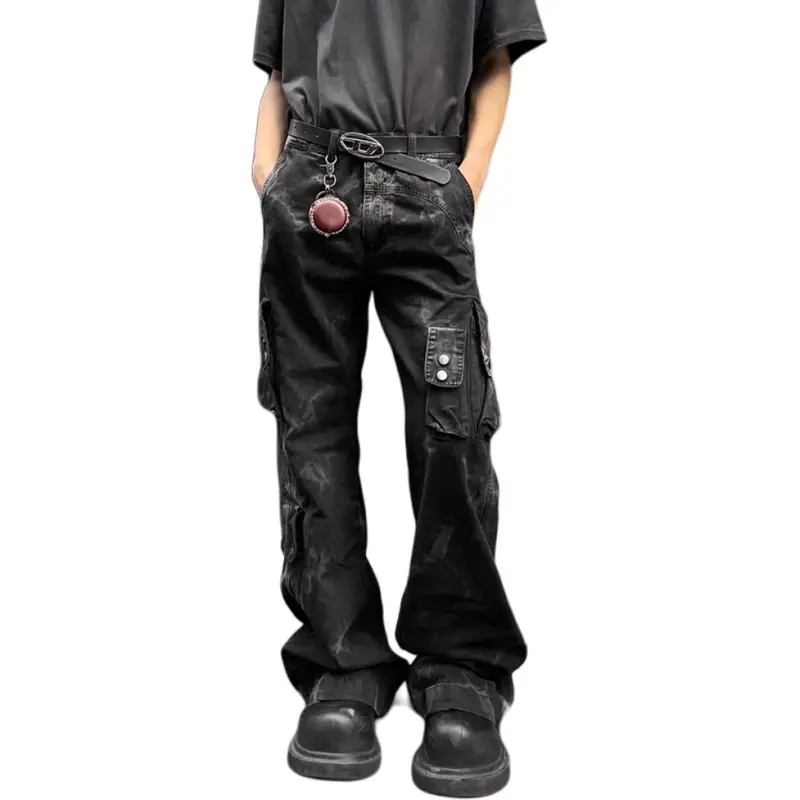 CORNILOT Cargo Pants Unisex Black-1