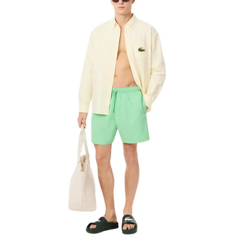 LACOSTE Monochrome Swim Shorts-9