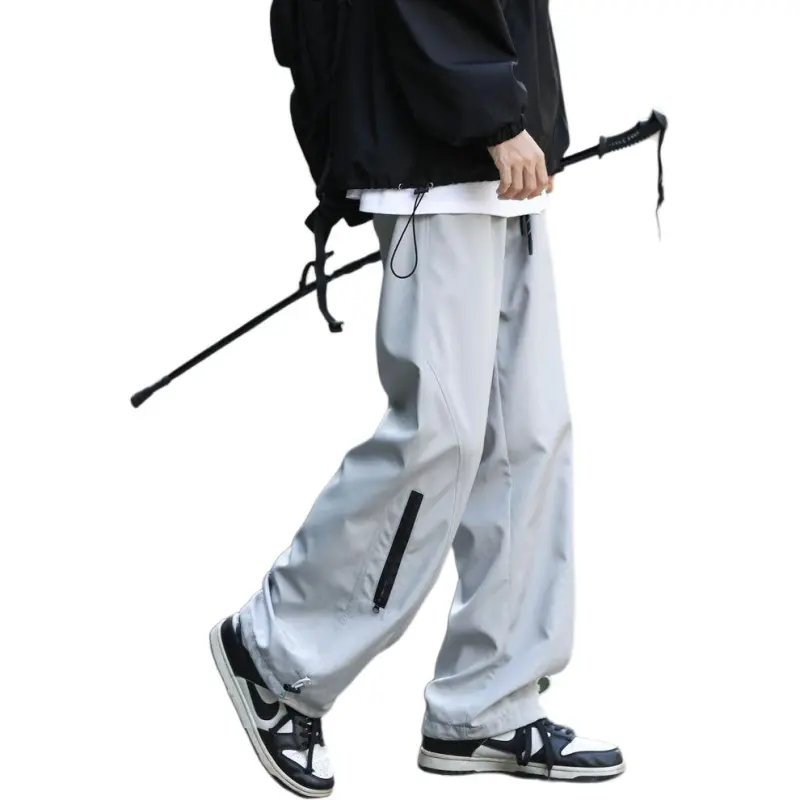 PAINT STAIN Casual Pants Unisex Black-26