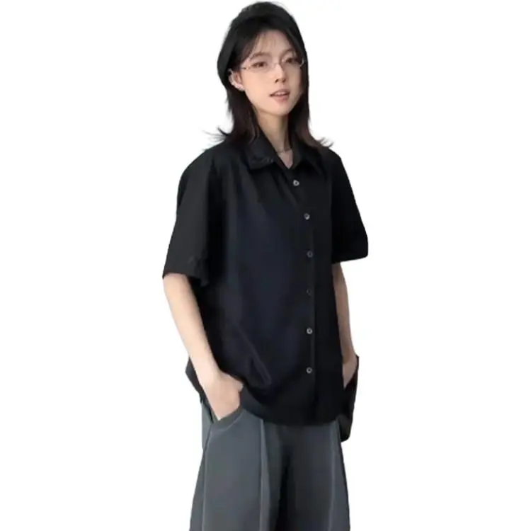 YEARNED Shirts Women's Black-1