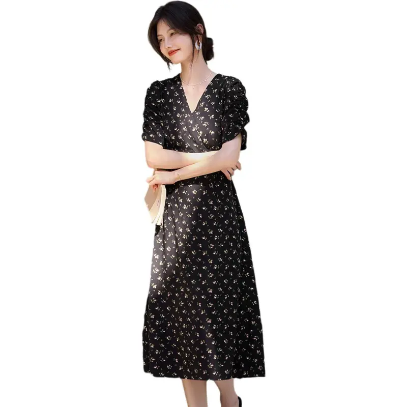 XWI Short Sleeved Dresses Women's Black-3