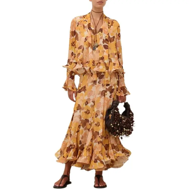 Zimmermann Balance Flutter Midi Skirt-1