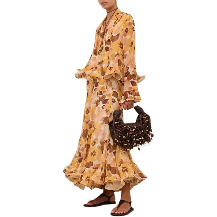 Zimmermann Balance Flutter Midi Skirt-3