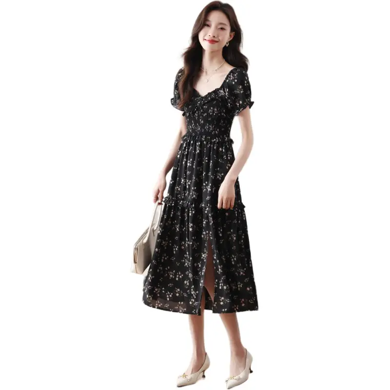 KAISER Short Sleeved Dress Women's Black-1