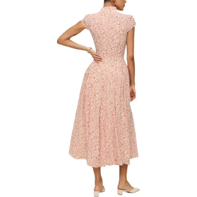 REFORMATION Maven Dress Short Sleeved Dress Women's-1
