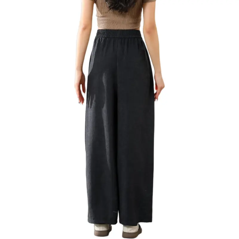 Ya Sheep People Casual Pants Women's Black-5