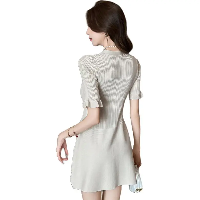 Garbege Short Sleeved Dress Women's-1