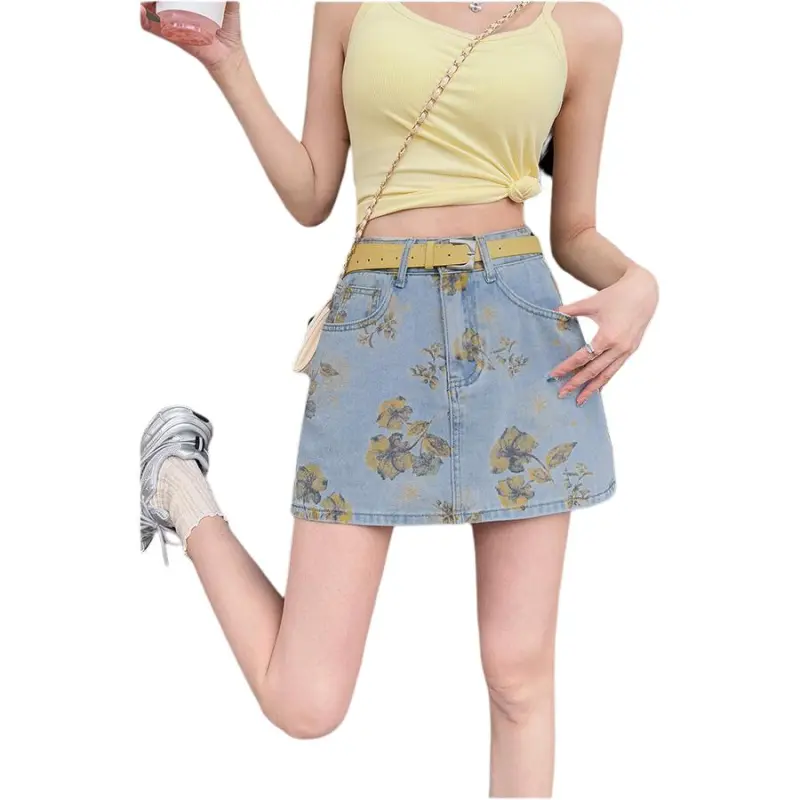 Mu Xiao Xin Cargo Short Skirts Women's-7