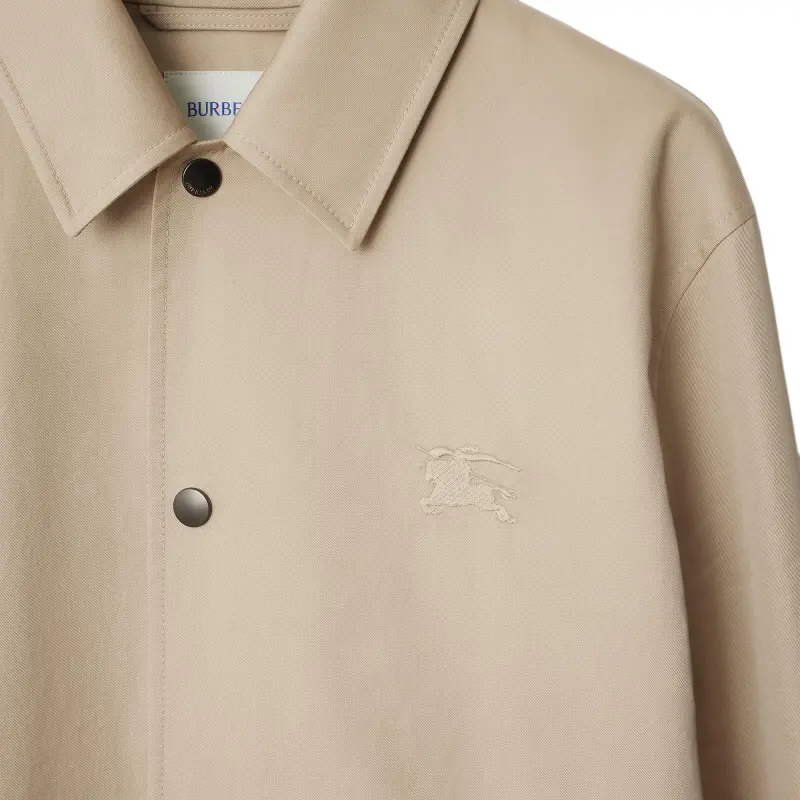 Burberry Ekd Embroidered Gabardine Jacket-5