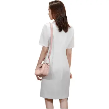 ONE SHALLOW Short Sleeved Dresses Women's White