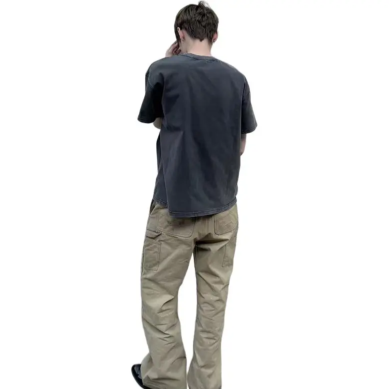 PVPVPV T Shirts Unisex Washed Black-2