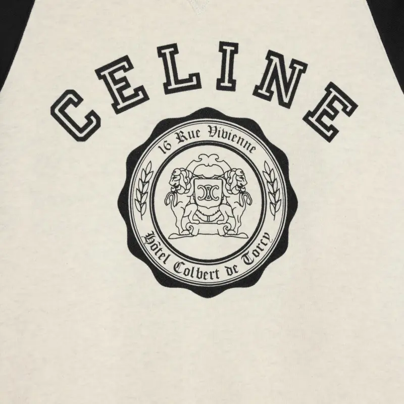 CELINE Blason Loose Sweatshirt In Cotton Fleece-3