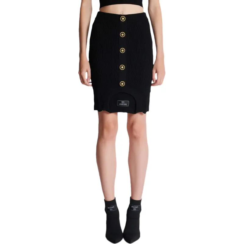 BALMAIN Optical Illusion Skirt-4