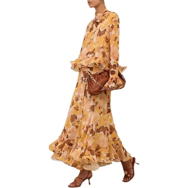 Zimmermann Balance Flutter Midi Skirt-5
