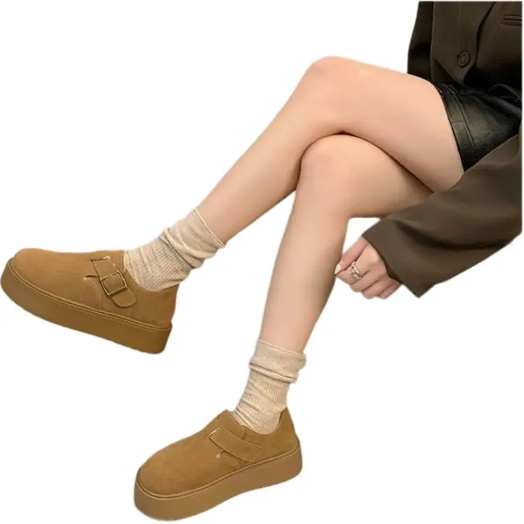 Qiao Anju Home Slippers Chestnut Antelope Brown-3