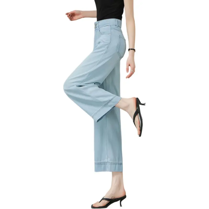 Weixi Casual Pants Women's Light Blue-7
