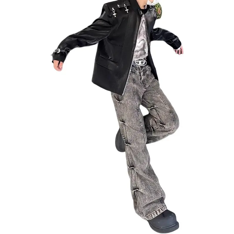 COMXZ Jeans Unisex Black Gray-2