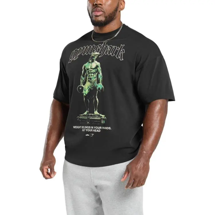 GYMSHARK x Movember Tour T Shirt Men's Black-2