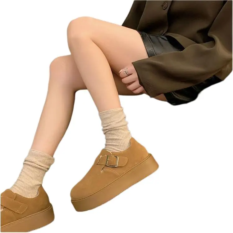 Qiao Anju Home Slippers Chestnut Antelope Brown-2