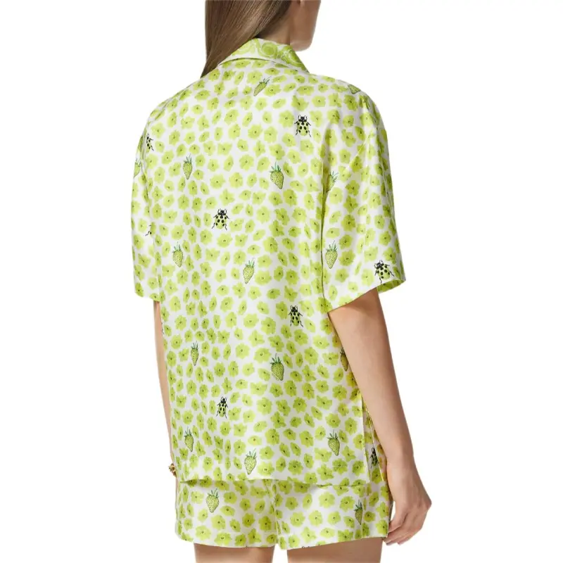 VERSACE Floral Printed Short Sleeved Shirt-2
