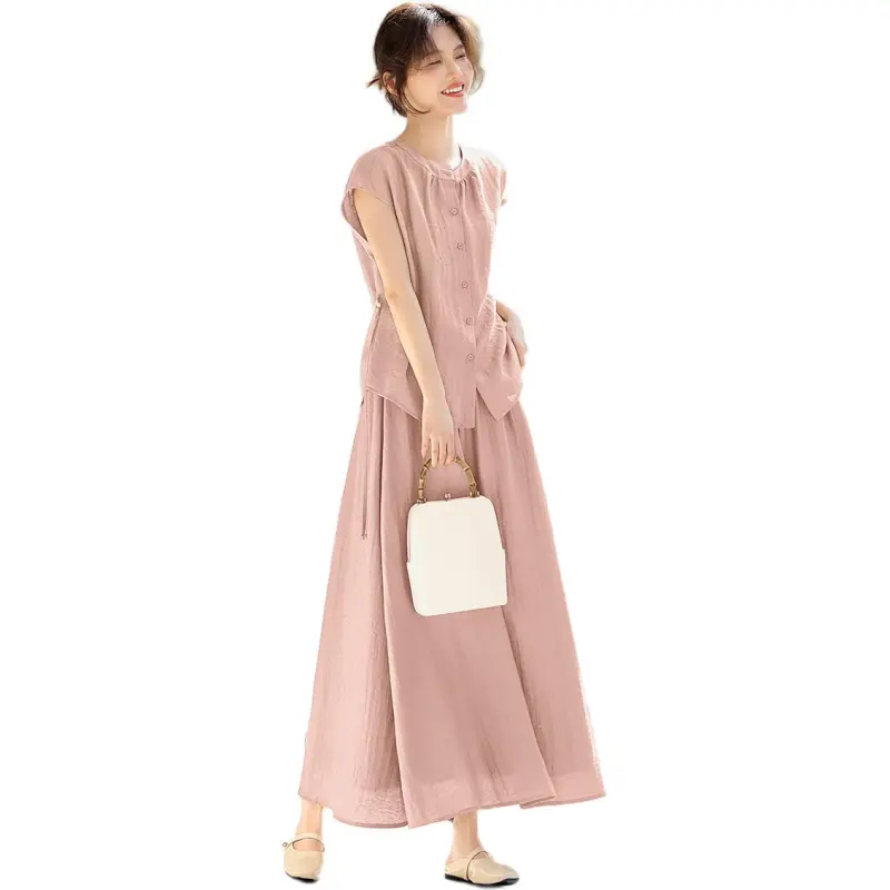 XWI Two Piece Skirt Sets Women's Pink-1