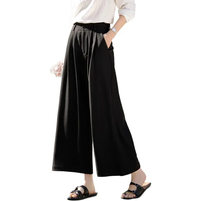 Mo Han Yi Mei Casual Pants Women's Black-4