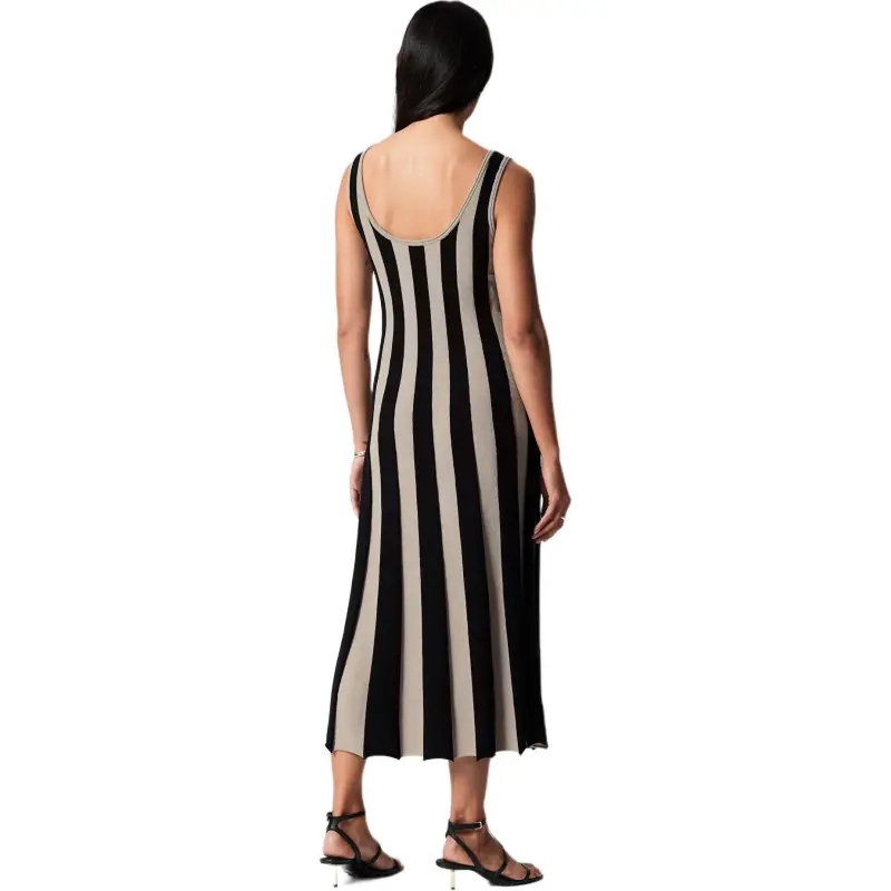 Other Stories Sleeveless Dress Women's Black/Beige-1