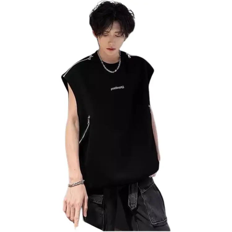 DUATOGE Tank Tops Men Black -1