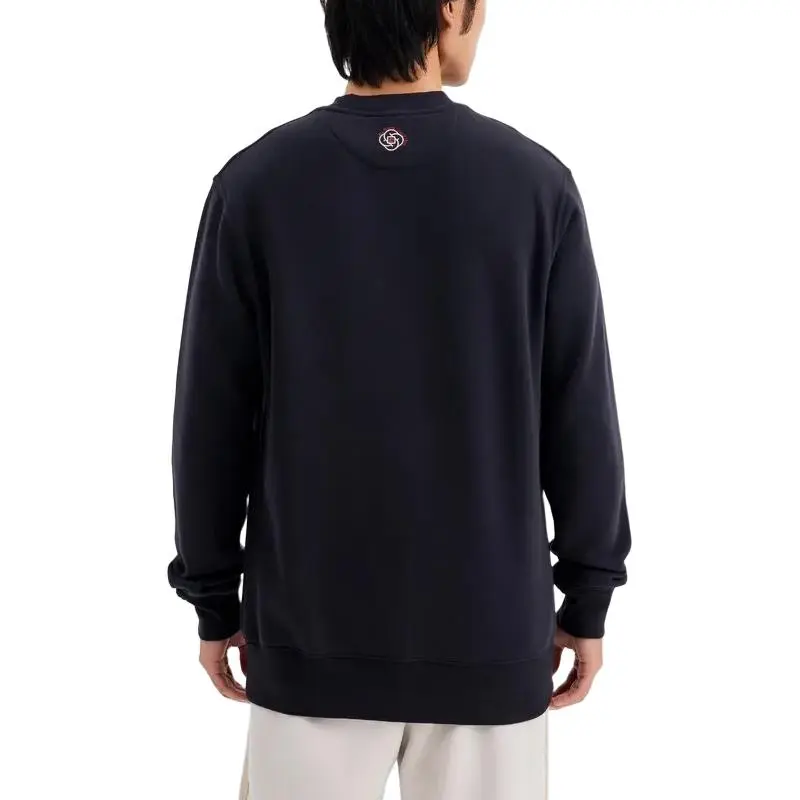 DECATHLON 500 Series FLEECE SWEATER CREW NECK Sweatshirt Men's Black-3