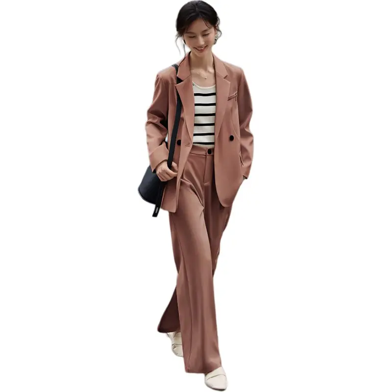 XWI Business Suit Women's Caramel Orange Brown-4