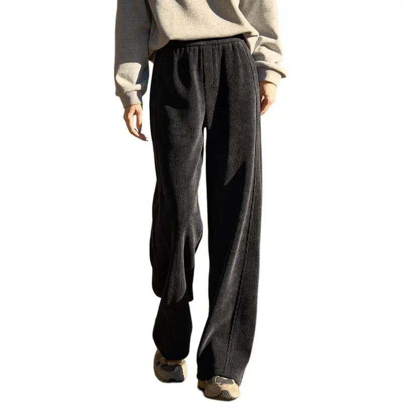 Mo Han Yi Mei Casual Pants Women's Dark Gray-3