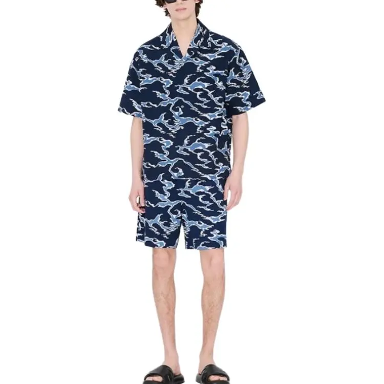 KENZO Shirts Men Blue-2