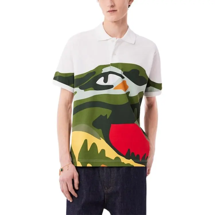 LACOSTE Crocodile print Polo Shirt-2
