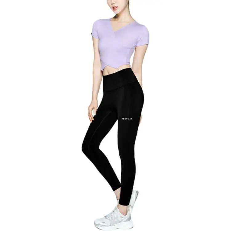 XEXYMIX T Shirt Women's Light Purple-3