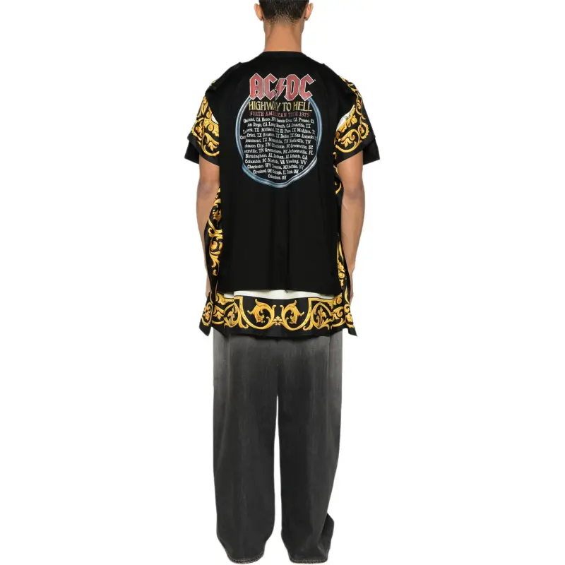 JUNYA WATANABE AC/DC Printed Caped Tee-2