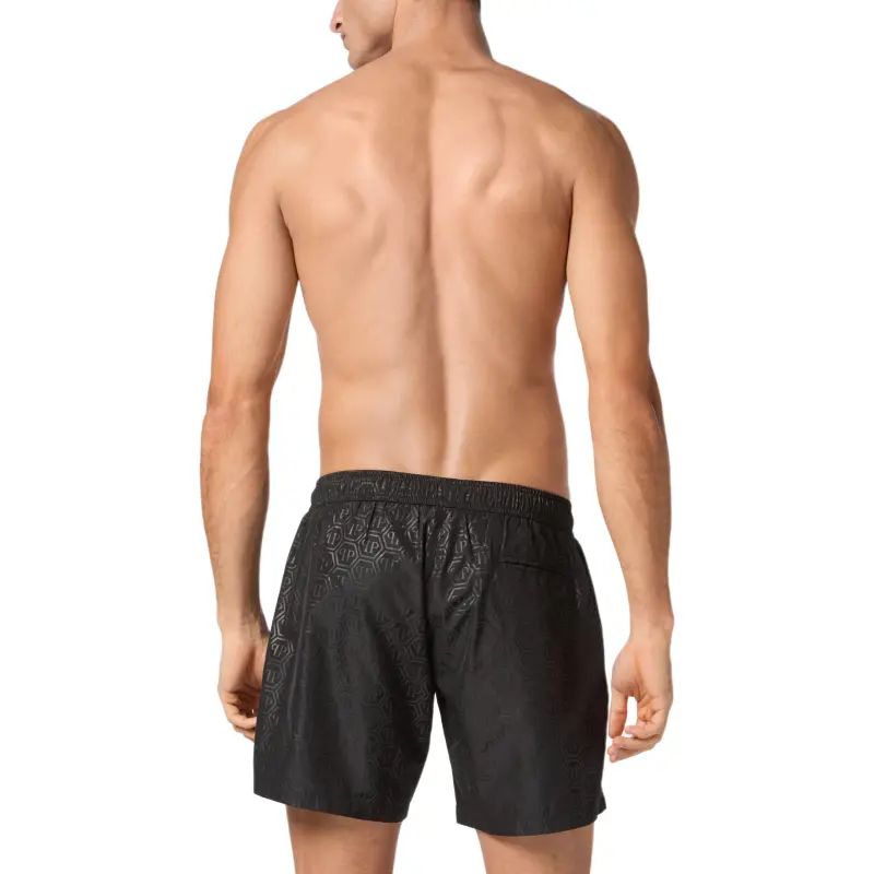 PHILIPP PLEIN Logo embossed Swim Shorts-2