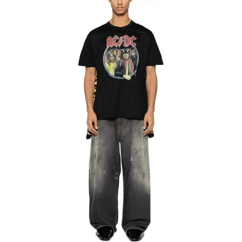 JUNYA WATANABE AC/DC Printed Caped Tee-1