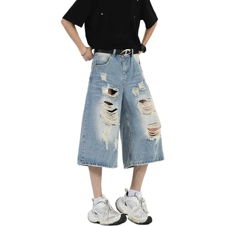 CORNILOT Denim Shorts Unisex Blue-1