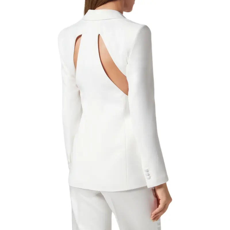 PHILIPP PLEIN Cut out Satin Blazer-2