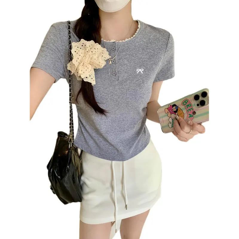 Mu Xiao Xin Set in Sleeve T Shirt Women's-1