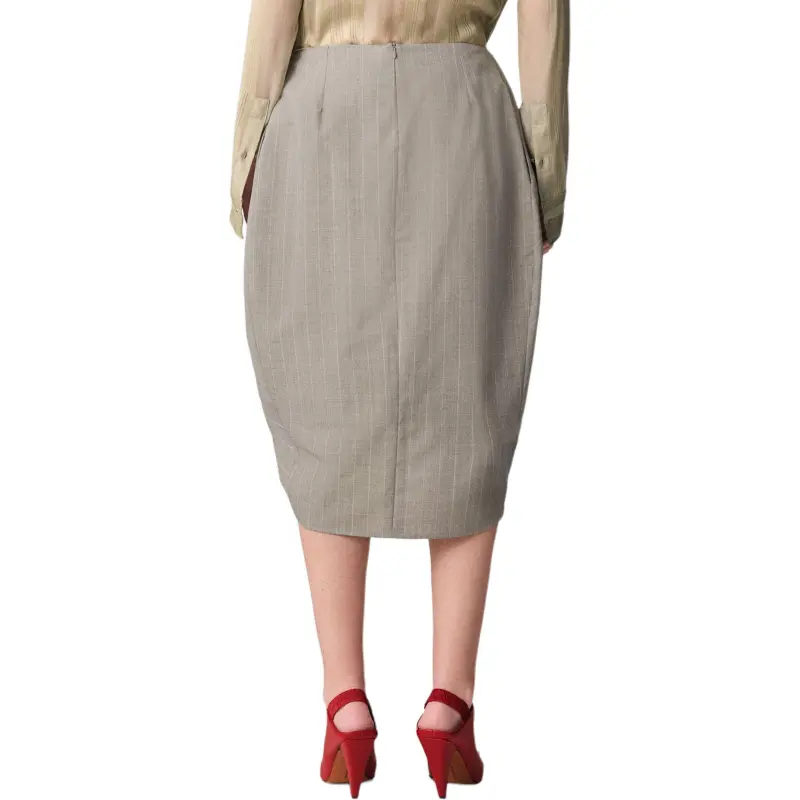 Stella McCartney SS25 Casual Long Skirt Women's Gray-2