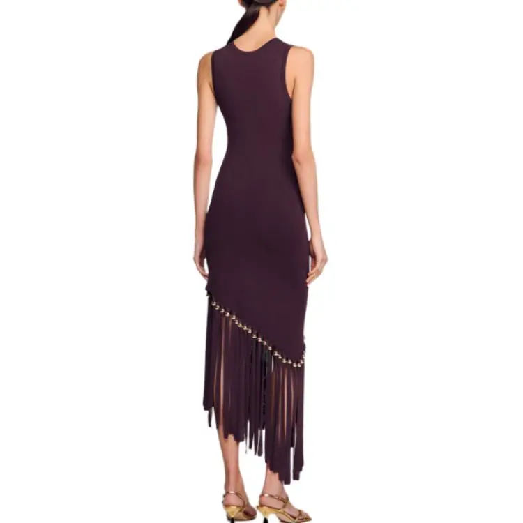 Sandro Fringed Maxi Dress-2