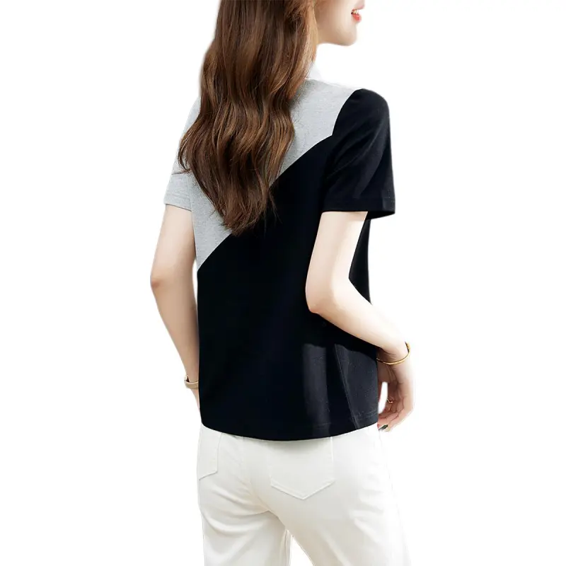 XWI T Shirt Women's Gray & Black-1